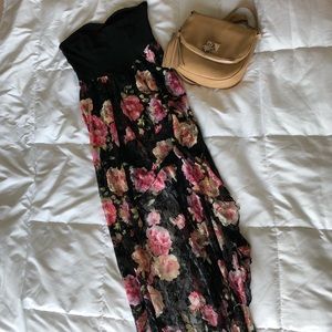 Floral High-Low Dress